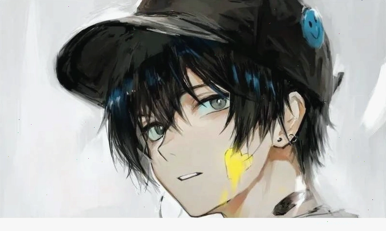 Nhân vật anime nam với mái tóc dài lãng tử