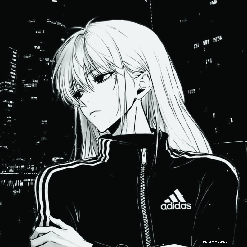 Nhân vật anime nam với phong thái lạnh lùng, ngầu