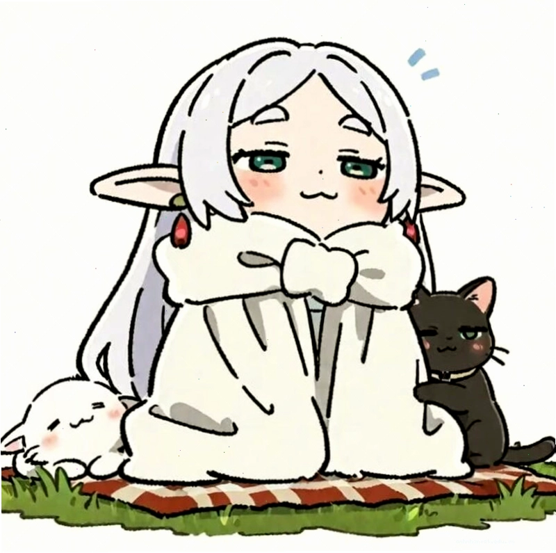 Nhân vật anime nhỏ nhắn với trang phục ngộ nghĩnh