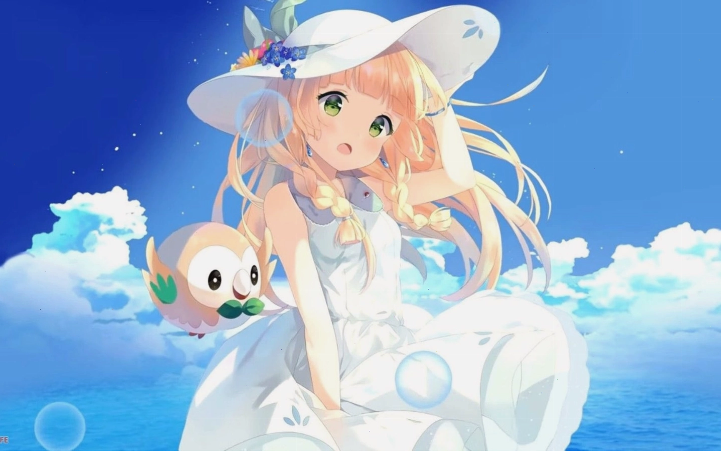 Nhân vật anime nữ đáng yêu cute với trang phục dễ thương