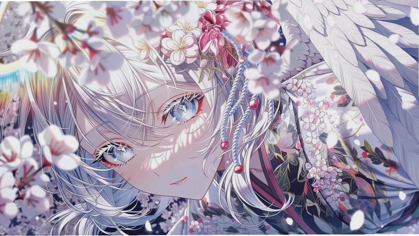 Nhân vật anime nữ thể hiện nhiều biểu cảm khác nhau