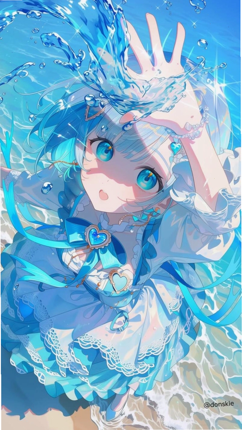 Nhân vật anime nữ trong trang phục thanh lịch nhưng đầy khí chất