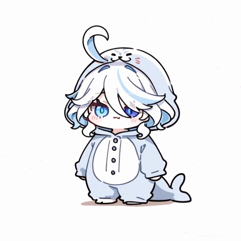 Nhân vật chibi nữ với trang phục truyền thống Nhật Bản