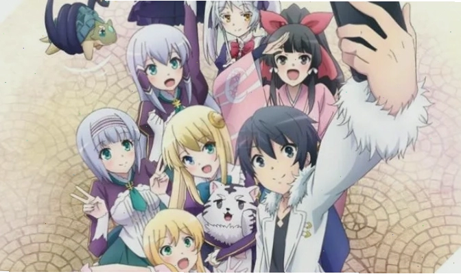 Nhân vật nam chính trong anime harem được bao quanh bởi nhiều nhân vật nữ