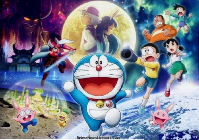 Nobita và Doraemon khám phá mặt trăng