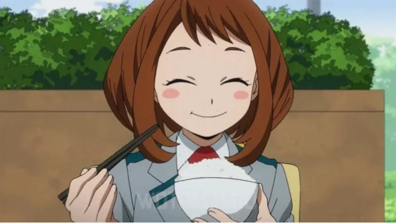 Ochaco Uraraka bạn thân của Midoriya Izuku