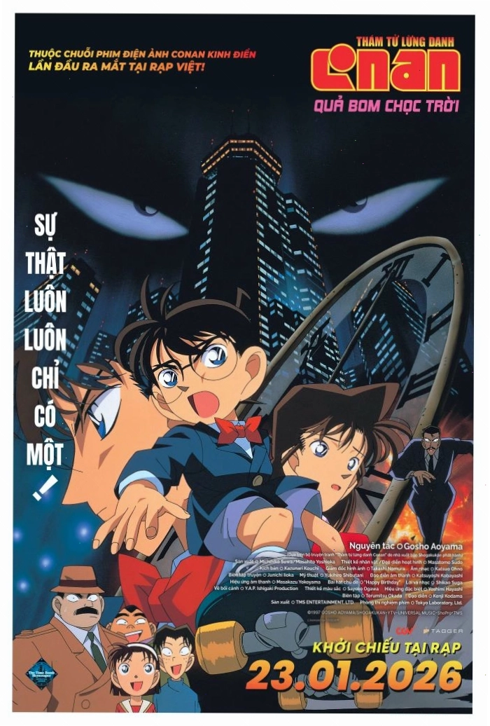 Poster chính thức của phim Thám tử lừng danh Conan: Quả bom chọc trời
