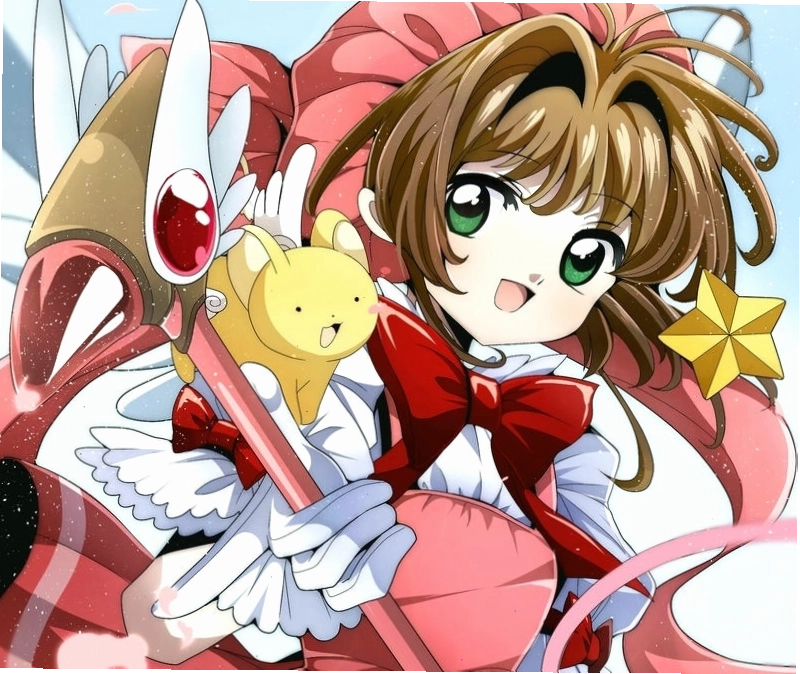 Sakura Kinomoto đáng yêu trong các cảnh anime