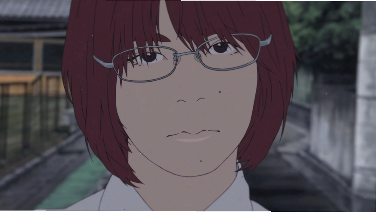 Sawa Nakamura trong manga Aku no Hana với biểu cảm bí ẩn và cuốn hút