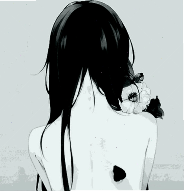 Tác phẩm nghệ thuật anime buồn đen trắng đầy cảm xúc và tinh tế