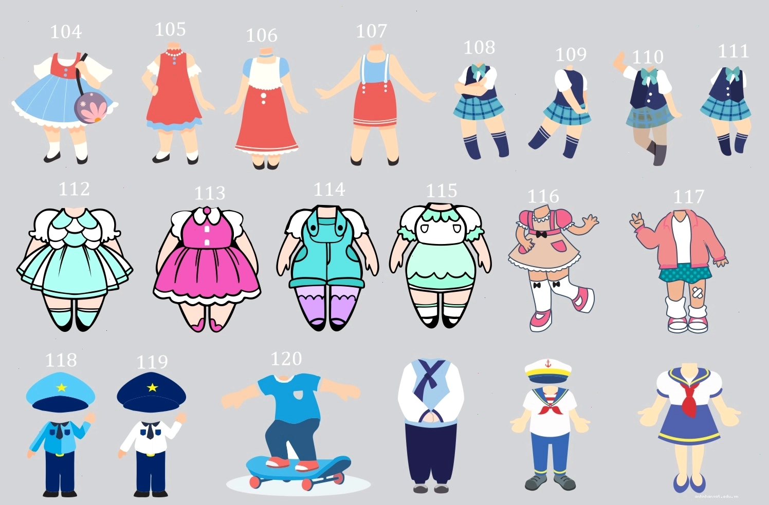 Tạo hình chibi cho em bé