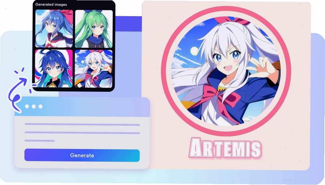 Tạo ý tưởng logo anime với công cụ hỗ trợ AI