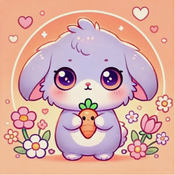 Tổng hợp các mẫu thỏ chibi cute với nhiều biểu cảm