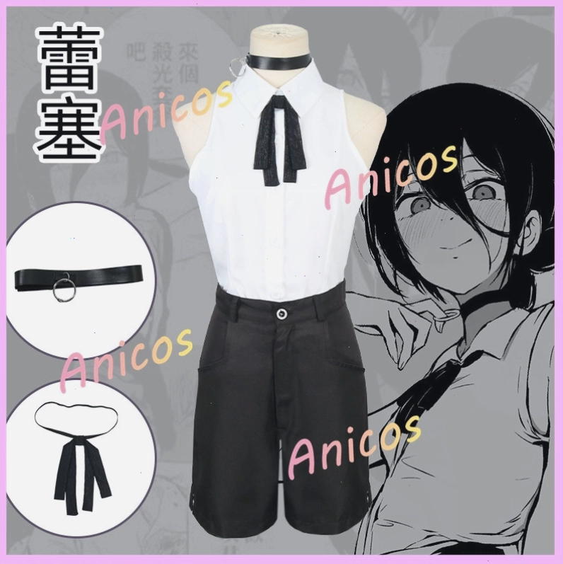 Trang phục cosplay Halloween Chainsaw Man Asa Mitaka Makima Power Reze