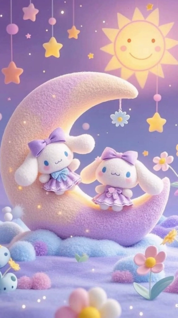 Trăng sao pastel lung linh cùng đôi bạn nhỏ Cinnamoroll