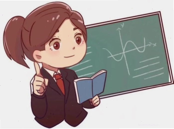 Tranh cô giáo chibi với nhiều biểu cảm khác nhau
