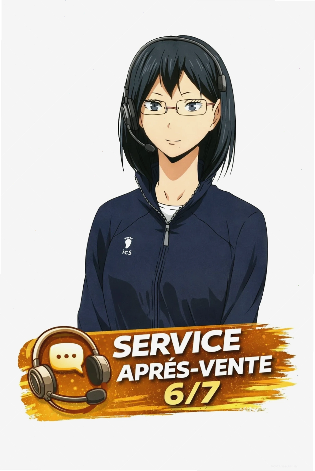 Tsukishima Kei trong trang phục Haikyuu!!