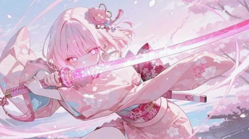 Vẽ anime nữ với mái tóc bạch kim và phong thái quý tộc