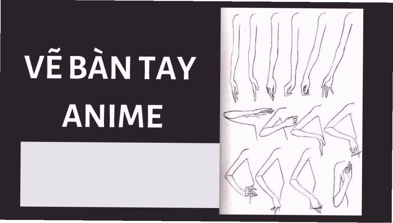 Vẽ bàn tay anime