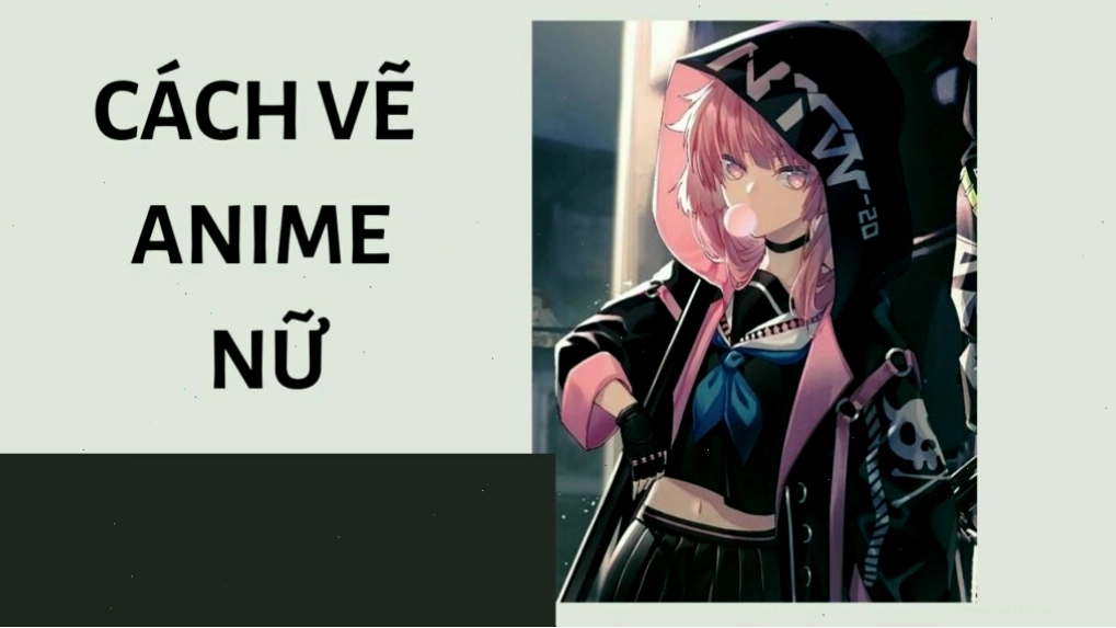 Vẽ khuôn mặt anime nữ đơn giản