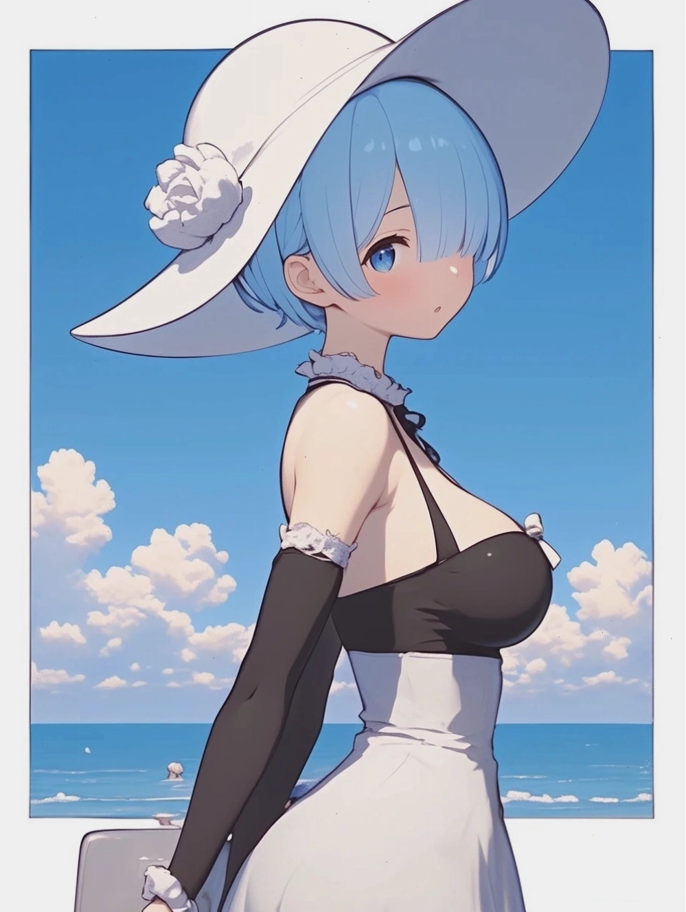 Waifu anime 4k trong trang phục học sinh năng động