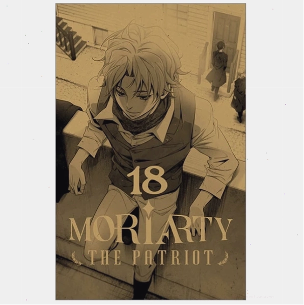 William James Moriarty, nhân vật chính trong Moriarty the Patriot, thể hiện sự thông minh và mưu mẹo