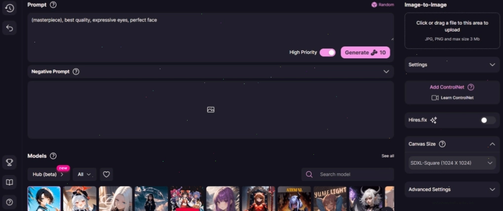 Yodayo AI Art Generator tạo ra tác phẩm nghệ thuật độc đáo từ mô tả văn bản
