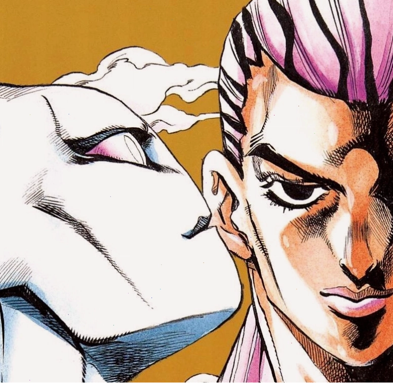 Yoshikage Kira trong bộ giáp Killer Queen