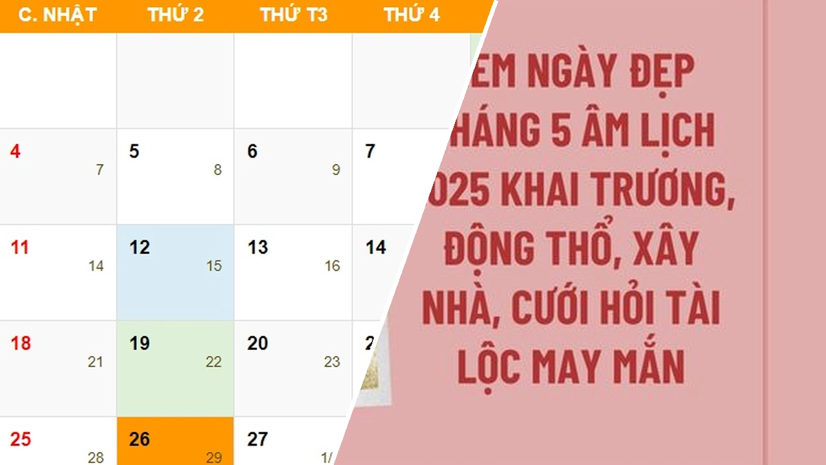 Chọn ngày tốt làm cửa sắt tháng 5 âm lịch năm 2026 cát tường