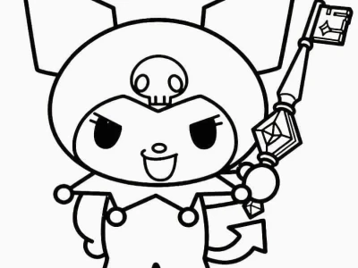 Khám Phá Thế Giới Tranh Tô Màu Kuromi Dễ Thương Cho Bé